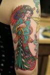 women arm tattoo